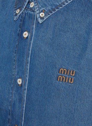  - MIU MIU - Cropped Denim Shirt