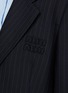  - MIU MIU - Single Breasted Notch Lapel Chalk stripe Blazer