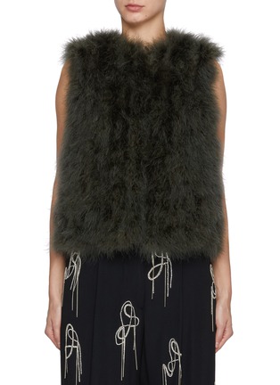 Main View - Click To Enlarge - YVES SALOMON - Marabou Gilet