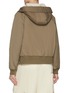 Back View - Click To Enlarge - YVES SALOMON - Lamb Fur Hood Short Parka Jacket