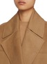 Detail View - Click To Enlarge - YVES SALOMON - Mink Collar Wool Cashmere Peacoat