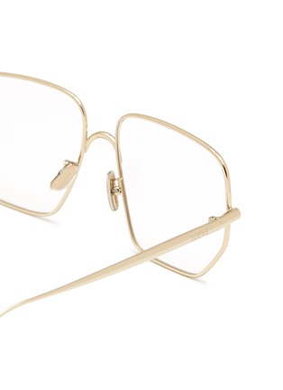 Detail View - Click To Enlarge - LOEWE - Refined Metal Geometric Glasses