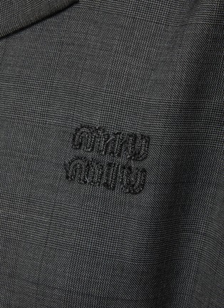  - MIU MIU - Drawstring Waist Pleated Wool Polo Dress