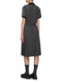 Back View - Click To Enlarge - MIU MIU - Drawstring Waist Pleated Wool Polo Dress