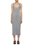 Main View - Click To Enlarge - MIU MIU - Bodycon Silk Midi Dress