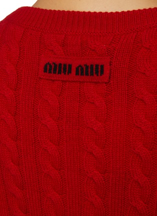  - MIU MIU - Cashmere Cable Knit Sweater