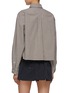 Back View - Click To Enlarge - MIU MIU - Cropped Vichy Poplin Shirt