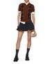 Figure View - Click To Enlarge - MIU MIU - Argyle Knit Cashmere Polo Shirt