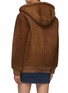 Back View - Click To Enlarge - MIU MIU - Hooded Shearling Zip Up Jacket