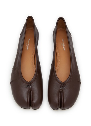 Detail View - Click To Enlarge - MAISON MARGIELA - Tabi New Leather Ballerina Flats