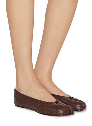 Figure View - Click To Enlarge - MAISON MARGIELA - Tabi New Leather Ballerina Flats