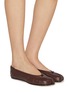 Figure View - Click To Enlarge - MAISON MARGIELA - Tabi New Leather Ballerina Flats