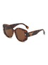 Main View - Click To Enlarge - FENDI - Fendi Roma Round Acetate Sunglasses