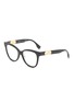 Main View - Click To Enlarge - FENDI - O'Lock Acetate Cat Eye Glasses