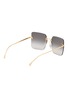 Figure View - Click To Enlarge - FENDI - Fendi First Crystal Metal Square Sunglasses