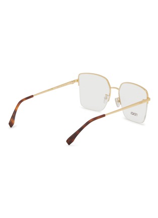 Figure View - Click To Enlarge - FENDI - Metal Square Frame Optical Glasses