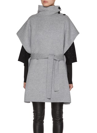 Main View - Click To Enlarge - FABIANA FILIPPI - High Neck Wool Cashmere Cape