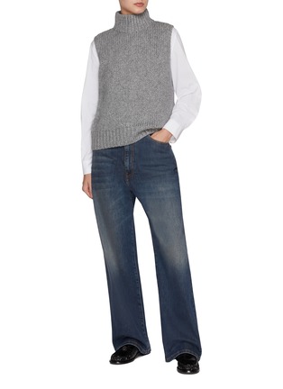 Figure View - Click To Enlarge - FABIANA FILIPPI - Open Back Turtleneck Knit Vest