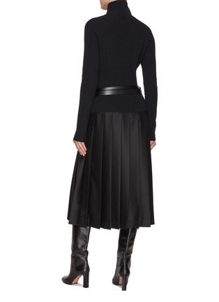 Back View - Click To Enlarge - FABIANA FILIPPI - Double Belt Pleated Dress