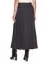 Back View - Click To Enlarge - FABIANA FILIPPI - Pleated Pinstripe Wool Flannel Skirt