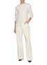 Figure View - Click To Enlarge - FABIANA FILIPPI - Monili Trim Light Wash Jeans