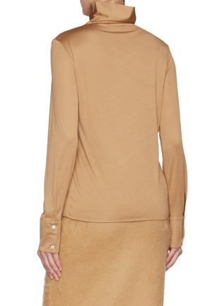 Back View - Click To Enlarge - FABIANA FILIPPI - High Neck Silk Jersey Top