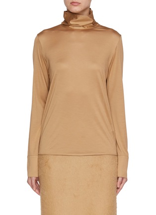 FABIANA FILIPPI | High Neck Silk Jersey Top