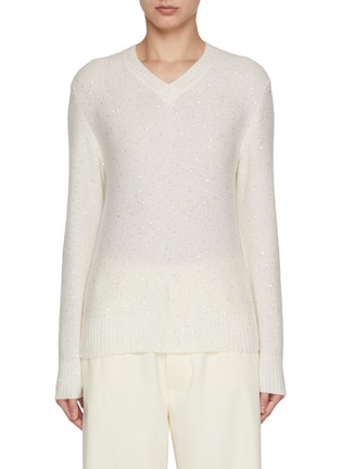 Main View - Click To Enlarge - FABIANA FILIPPI - Sequin Knit Sweater