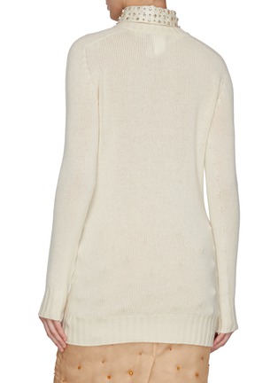 Back View - Click To Enlarge - FABIANA FILIPPI - Embellished Shirt Collar Sweater