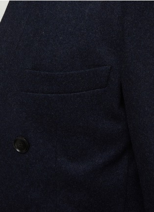  - BRIONI - Double Breasted Collarless Cashmere Blazer