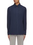 Main View - Click To Enlarge - BRIONI - Hidden Button Point Collar Cotton Cashmere Shirt