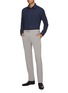 Figure View - Click To Enlarge - BRIONI - Hidden Button Point Collar Cotton Cashmere Shirt