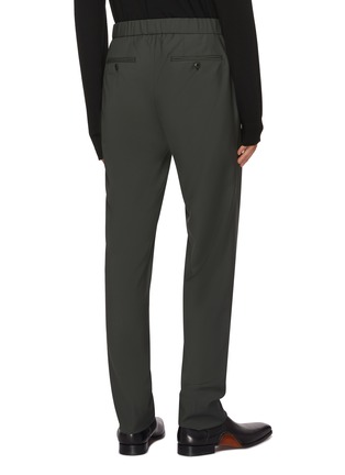 Back View - Click To Enlarge - BRIONI - Drawstring Pleated Wool Trousers