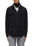 Main View - Click To Enlarge - BRIONI - Resinato Eric Unlined Suede Overshirt