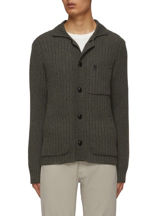 Main View - Click To Enlarge - BRIONI - Camcia Collo Cashmere Knit Cardigan