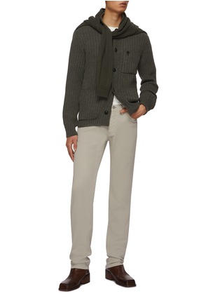 Figure View - Click To Enlarge - BRIONI - Camcia Collo Cashmere Knit Cardigan