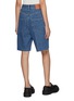 Back View - Click To Enlarge - LOEWE - Raw Hem Anagram Denim Shorts