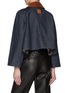 Back View - Click To Enlarge - LOEWE - Trapeze Dark Washed Denim Jacket