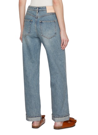 Back View - Click To Enlarge - LOEWE - Deconstructed Light Wash Jeans