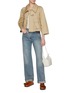 Figure View - Click To Enlarge - LOEWE - Deconstructed Light Wash Jeans