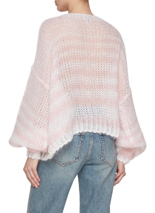 Back View - Click To Enlarge - LOEWE - Anagram Mohair Blend Knit Sweater