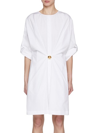 Main View - Click To Enlarge - LOEWE - Pebble Cotton Shirt Dress