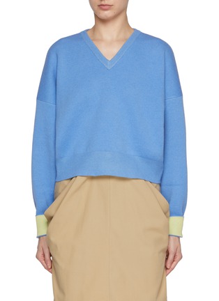 Main View - Click To Enlarge - LOEWE - Contrast Anagram Sweater