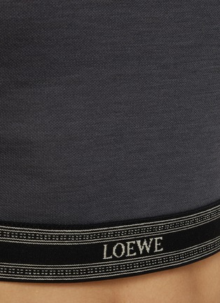  - LOEWE - Silk Cotton Cropped Polo Shirt