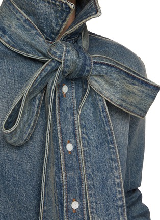  - LOEWE - Bow Medium Wash Denim Shirt