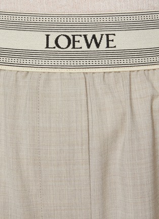  - LOEWE - Elastic Waistband Straight Leg Wool Trousers