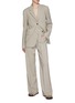 Figure View - Click To Enlarge - LOEWE - Elastic Waistband Straight Leg Wool Trousers