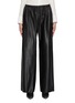 Main View - Click To Enlarge - NOUR HAMMOUR - Olan Elasticated Waist Leather Pants