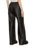 Back View - Click To Enlarge - NOUR HAMMOUR - Olan Elasticated Waist Leather Pants