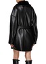 Back View - Click To Enlarge - NOUR HAMMOUR - Penelope Belted Lamb Fur Caban Coat